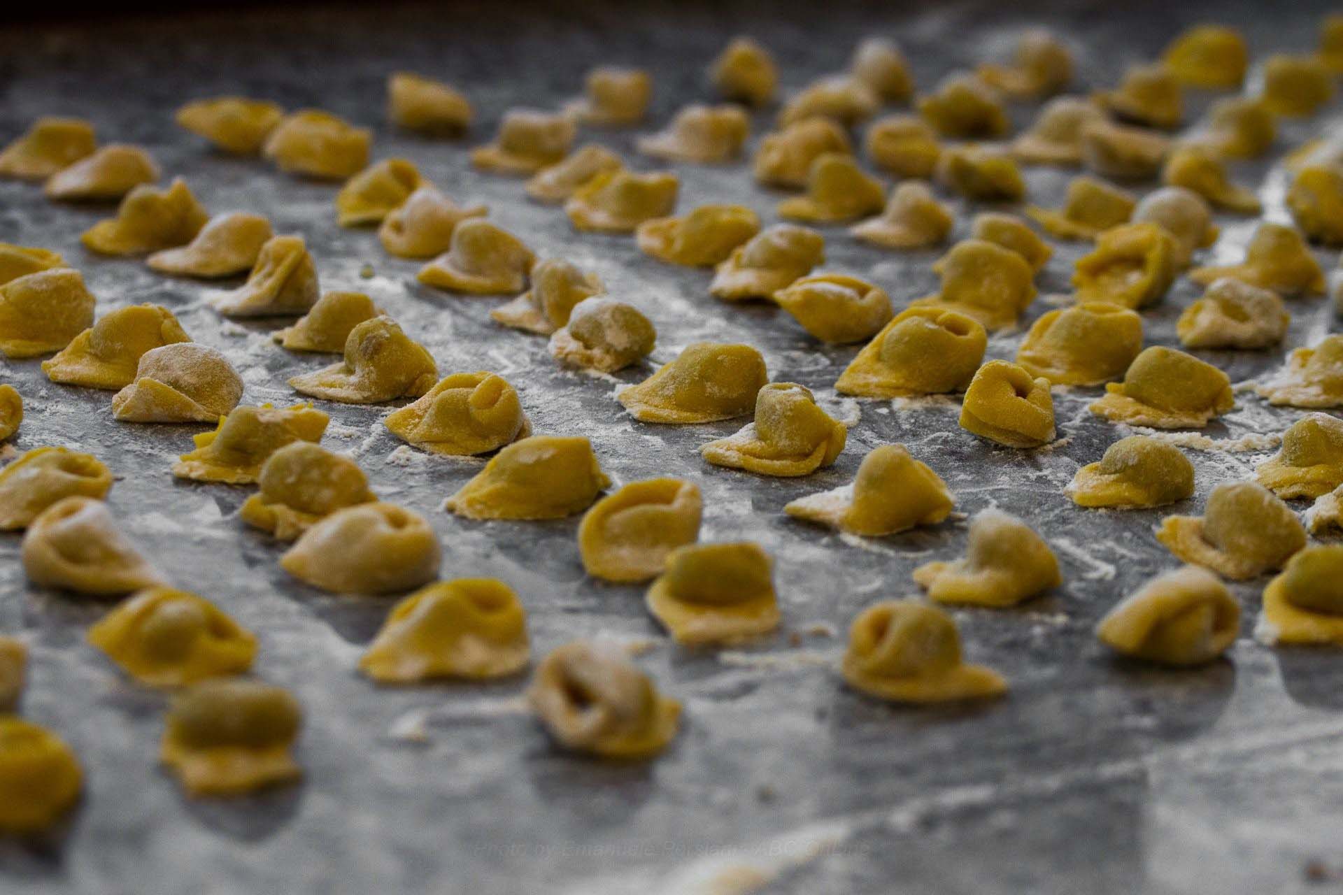 Tortellini fatti a mano a Norcia, pasta fatta in casa